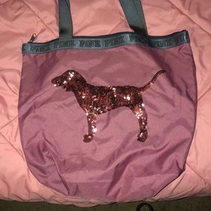 Pink VS Pink tote bag